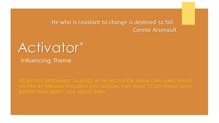 Activator Influencing Theme