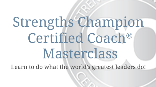 Strengths Champion Certified Coach® Masterclass Course Card